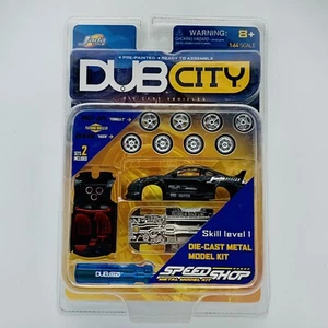 Jada Dub City 1/64 Dub City Speed Shop Model Kit Mitsubishi Eclipse schwarz Rarität - Bild 1 von 5
