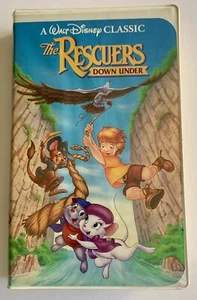 A Walt Disney Classic The Rescuers Down Under VHS Rare 1991 Very Good - Picture 1 of 2