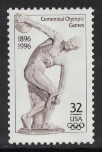 Scott 3087- Centennial Olympic Games, Discus Thrower- MNH 32c 1996- unused mint - Picture 1 of 1