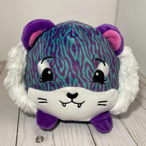 HTF 7" Pikmi Pops Surprise JUNGLE Purple & Teal Plush TIGER Stuffed Animal (*94) Cover