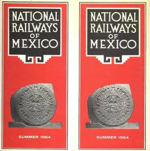 1964 Ferrovie Nazionali del Messico - Ferrocarril Nacional de México - orario - Foto 1 di 1