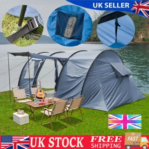 Tent 15Man Canvas Camping Family Backpacking Frame Tunnel Large Lightweight Tent - Picture 1 of 23