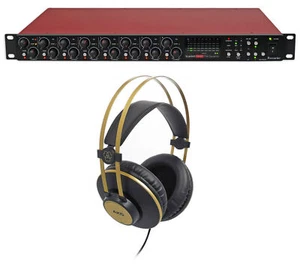 Focusrite Scarlett OctoPre Dynamic 8-Ch Microphone Mic Preamp+AKG Headphones - Picture 1 of 10