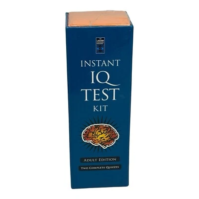 Instant IQ TEST KIT Adult Edition Two Complete Quizzes New In Box  - Image 1 of 4