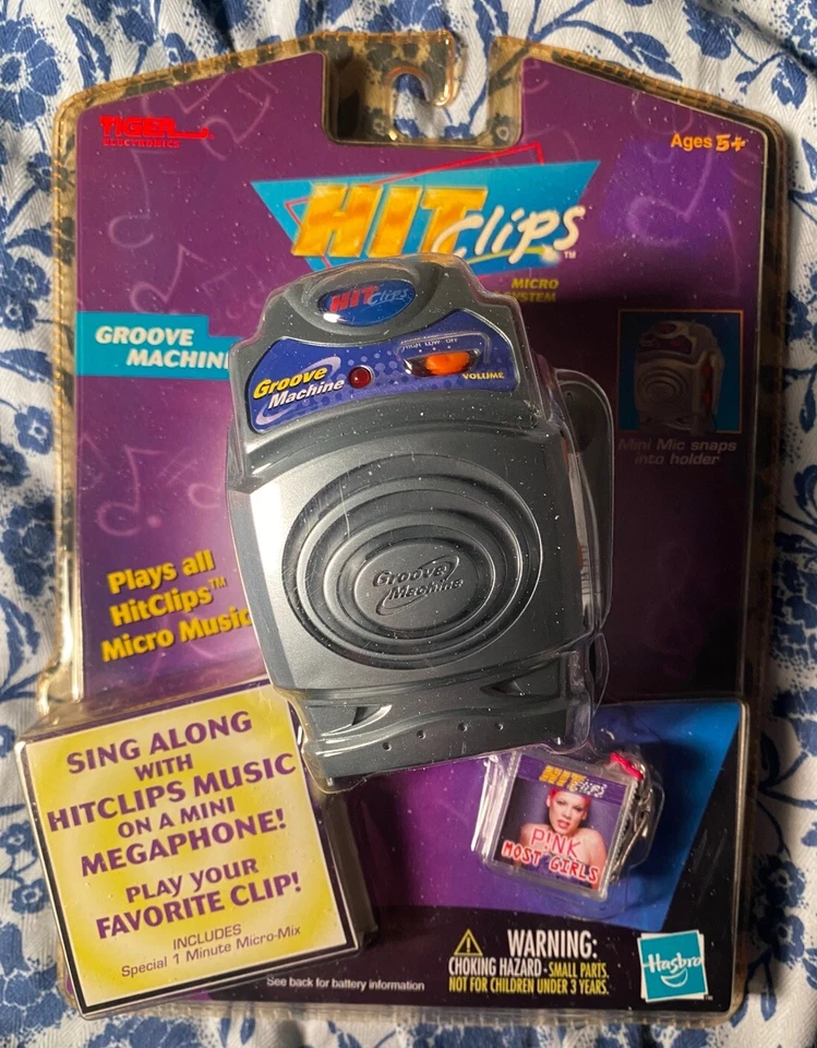 Tiger Hit Clips Groove Machine Player W Mini Megaphone Mic 2001 Pink Most Girls