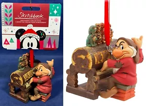New GRUMPY PLAYING PIPE ORGAN Disney SKETCHBOOK ORNAMENT 2018 Snow White Dwarfs - Picture 1 of 14