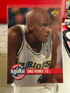1993-94 Upper Deck Rookie Card - Chris Webber #RE-1 - Picture 1 of 2