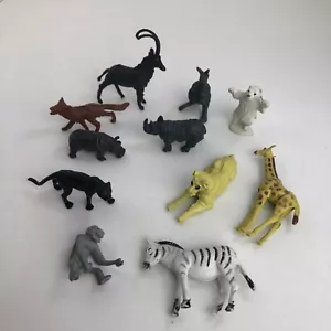 11 Vintage Zoo animal Plastic animals Hong Kong Set #1 - Picture 1 of 8