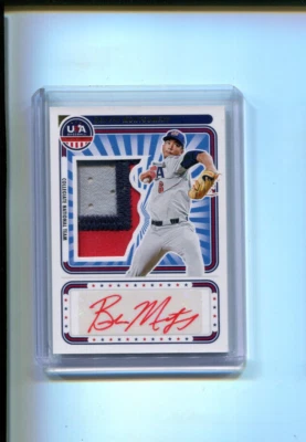 2024 Panini Stars and Stripes Braden Montgomery Red Ink Auto Patch 6/25 Jersey # - Image 1 of 2