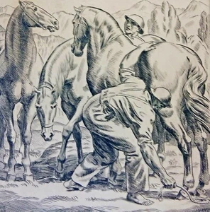 BOSSERT Otto Richard (23.4.1874-14.1.1919) Leipzig 1918 Kupferstich MORGEN - Bild 1 von 4