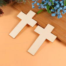  36 Pcs Wooden Cross Charm DIY Pendant Mini Crosses for Favors