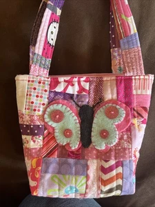 Handmade Purple And Pink Butterfly Purse - Picture 1 of 3