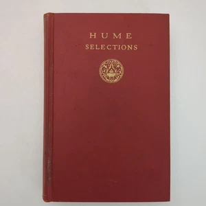 Hume Selections Renaissance Philosophy Hardcover Book Charles Hendel 1955 - Picture 1 of 20