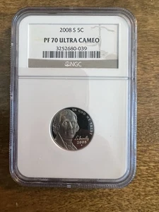 2008-S Jefferson Nickel NGC PF 70 ULTRA CAMEO - Bild 1 von 6