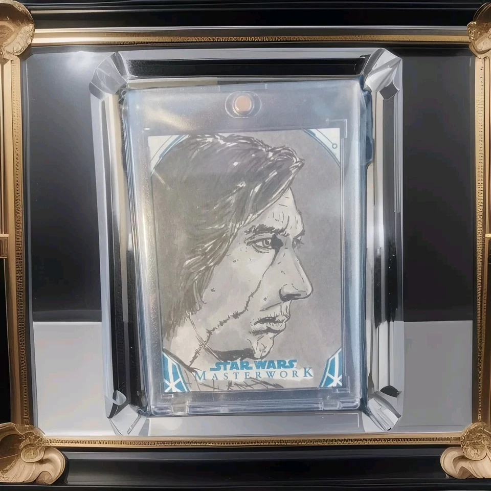 2019 Topps Star Wars Masterwork 1/1 Kylo Ren Sketch Card By Allen Grimes Art - Image 1 of 3