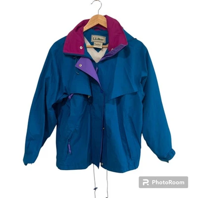 Vintage 90s LL BEAN Parka Gore-Tex Hooded Rain Jacket Women's Size M - Image 1 of 4