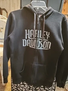 Harley Davidson Meduim Women's Zip Hoodie 2013 El Paso Texas Double Sided (G) - Picture 1 of 8