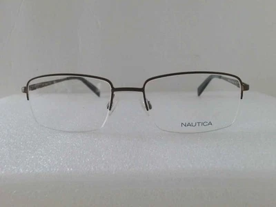 Nautica N7263 200 Mens Eyeglasses Frame 57-20-140, Dark Brown $190 Foto 1 de 3