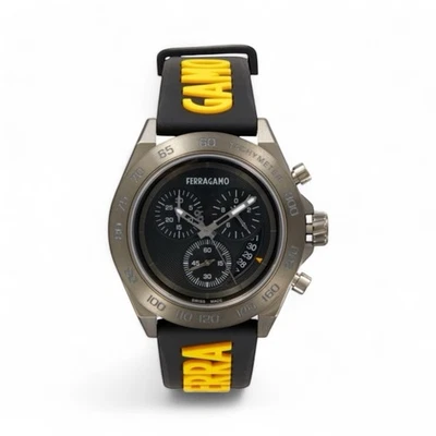 NEW IN BOX SALVATORE FERRAGAMO MEN SWISS MADE WATCH CAL 43MM - Image 1 of 4