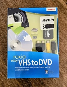 ROXIO Easy VHS to DVD for Windows Vista/XP/Windows 7 from VHS, Hi8, Video 8 - Picture 1 of 5