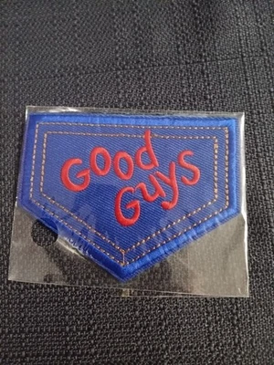 Good Guys Embroidered Iron/Sew on Patch Funny Punk Biker Emblem Gothic Armband - Image 1 of 2