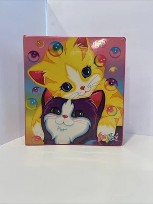 Carpeta de 3 anillos Lisa Frank de colección rara gatitos y girasoles Foto 1 de 4