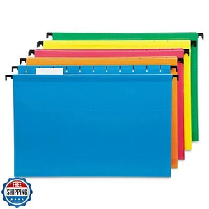 Pendaflex SureHook Reinforced Hanging Folders, Legal Size, Assorted Colors, 1 - Picture 1 of 5