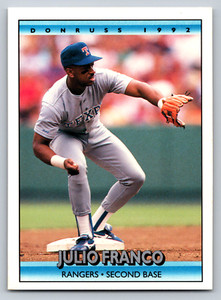 1992 Donruss #741 Julio Franco Texas Rangers Baseball Card