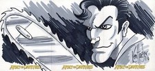 Army of Darkness Dynamic Forces 3 Panel Signed Sketch Card Artist Ken Haeser #1