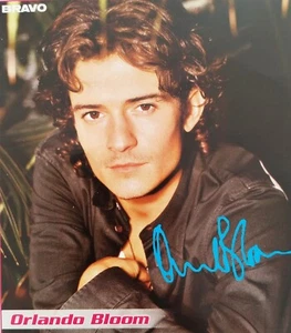 ORLANDO BLOOM - Autogrammkarte 10x10cm - Clippings Foto Sammlung Autograph Card - Picture 1 of 1
