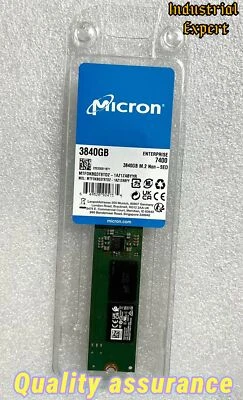 1PCNew Micron 7400 PRO 3.84TB M.2 22110 SSD NVMe Gen4 x4 MTFDKBG3T8TDZ-1AZ1ZABYY - Image 1 of 4