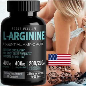 Nitric Oxide, L arginine Complete, for Men libido Stamina Performance - Picture 1 of 12