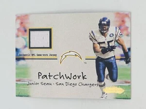 2001 Fleer Showcase #NNO Junior Seau Patchwork Game Worn Chargers - Picture 1 of 2