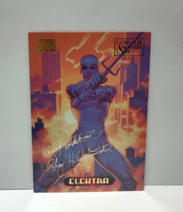 Elektra #34 1994 Marvel Masterpieces Gold Foil Signature Series Card - Picture 1 of 2