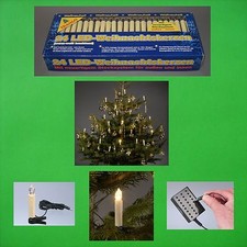 2x LED Weihnachtslichterkette Aussen Lichterkette Baumkerzen Stecksystem Trango
