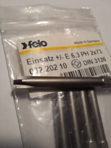 Felo Philips #2 PH/SL Plus Minus 73mm Length PH2/S +/- Screwdriver Bit MCBs FPH2 - Picture 1 of 10