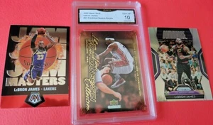 LEBRON JAMES ROOKIE CARD GRADATA GEMMA IN PERFETTE CONDIZIONI 10 + PRIZM ARGENTO + INSERTO JAM MASTER - Foto 1 di 8