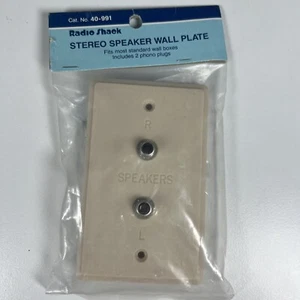 Radio Shack Stereo Lautsprecher Wandplatte Mandel 40-991 Neu Altlager RadioShack - Bild 1 von 4