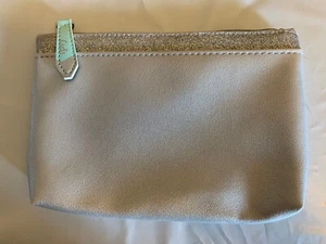 Ipsy Glam Bag Silver Sparkles Cosmetic Makeup Bag - Picture 1 of 1