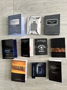 🆕❤️Joblot 10 Designer Mens High End Perfume Vials New - Picture 1 of 3