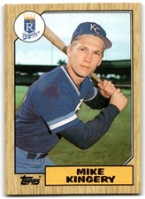 1987 Topps Baseball Cards Mike Kingery Rookie Kansas City Royals #203