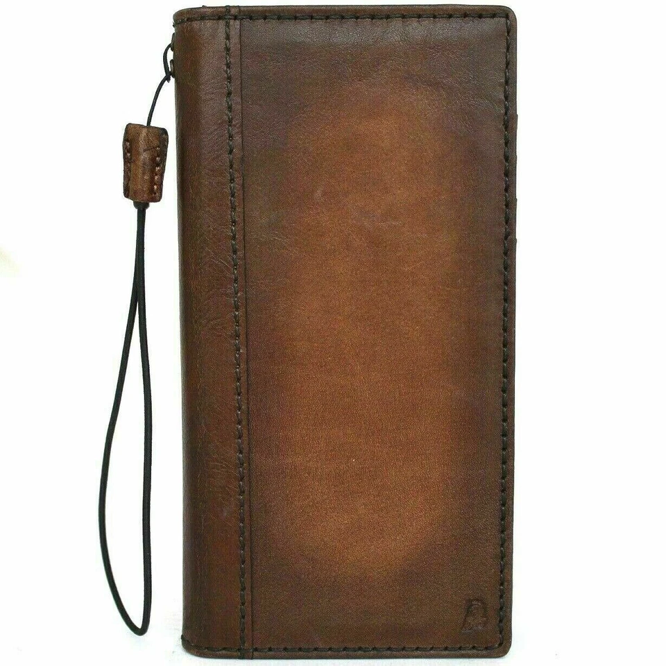 Genuine Vintage Leather Case for OnePlus 9 Wallet Book Soft Luxury Oiled cover  - Image 1 of 4