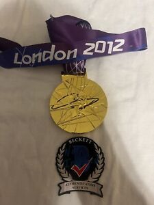 Andy Murray Signed 2012 London Olympics Replica Gold Medal Tennis Great BAS #2