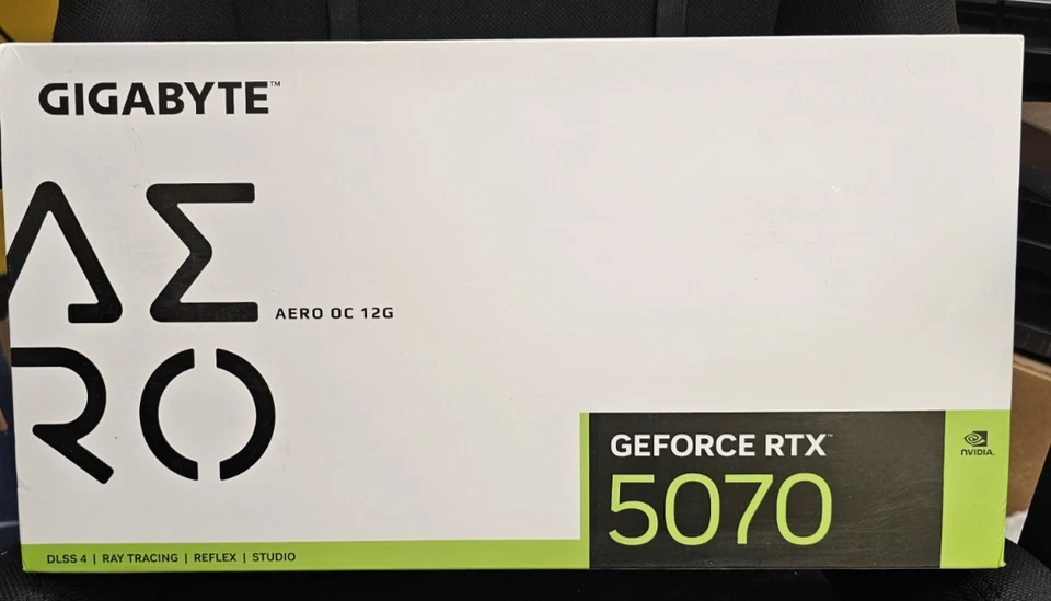 GIGABYTE - NVIDIA GeForce RTX 5070 AERO OC 12G GDDR7 PCI Express 5.0 Graphics - Image 1 of 1