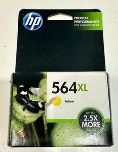 Original HP 564XL gelbe Tintenpatrone mit hoher Kapazität Ablaufdatum 3/2013 neu versiegelt - Bild 1 von 4