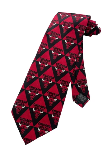 NEW CHICAGO BULLS NECKTIE NECK TIE BASKETBALL RALPH MARLIN NBA 100% SILK Cover