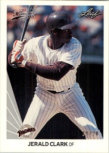 2012 Leaf Memories 90 Leaf Buyback Silver #510 Jerald Clark /20