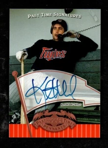 Autografo Upper Deck Past Time Pennants 2005 KENT HRBEK Minnesota Twins - Foto 1 di 2