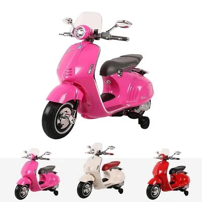 Vespa 946 Licensed 12V Battery Electric Motorbike Moped Kids Ride on Motorcycle - Image 1 of 4