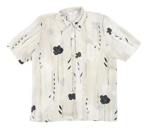 Camisa de manga corta Double Two beige floral para hombre - Imagen 1 de 12